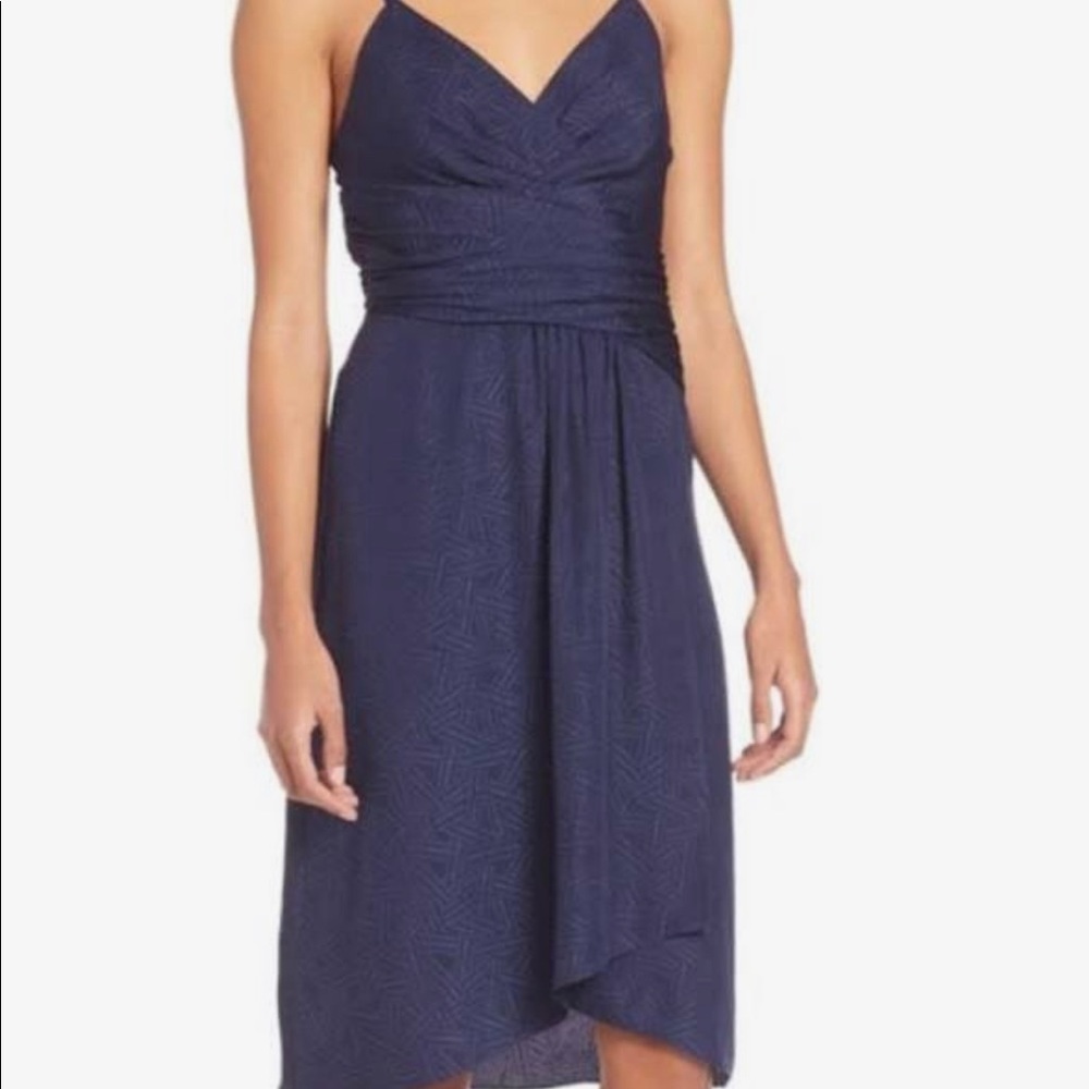 DVF Diane von Furstenberg 'SAIGE' dress in navy blue